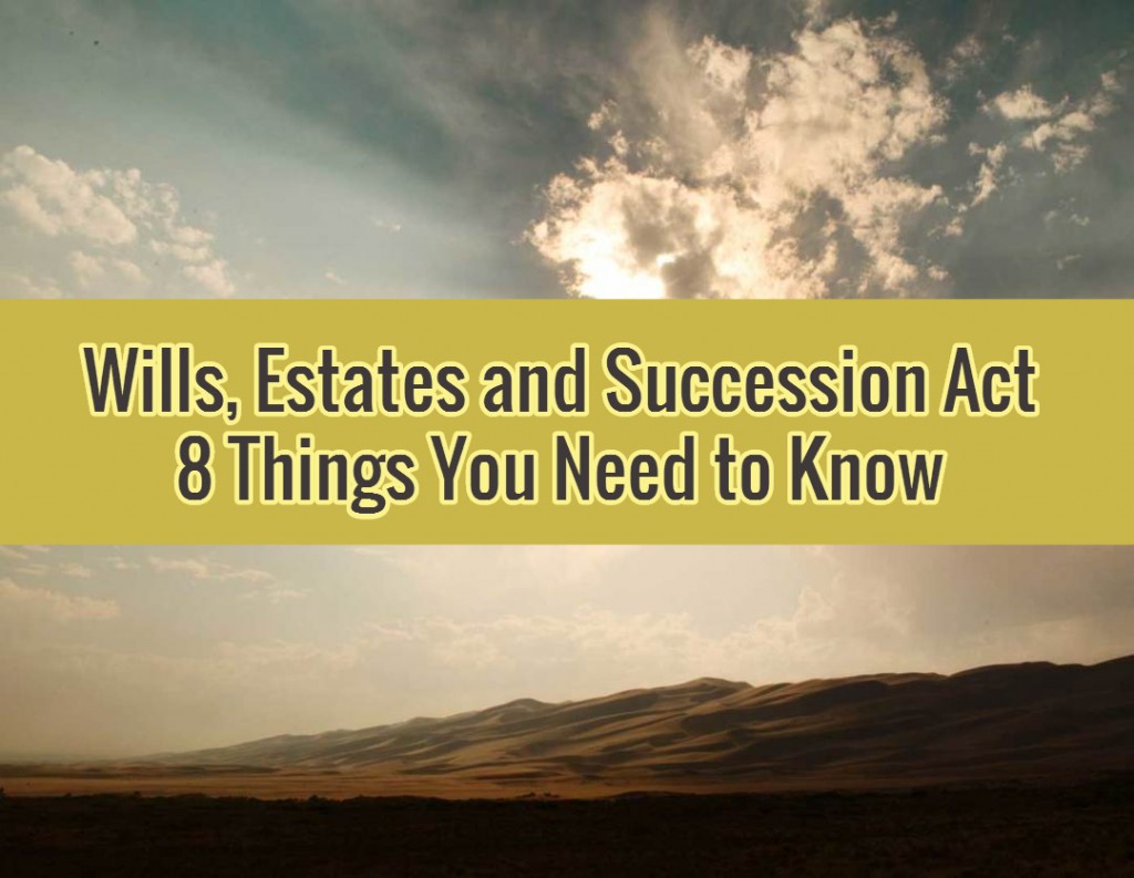 BC Wills Estates and Succession Act