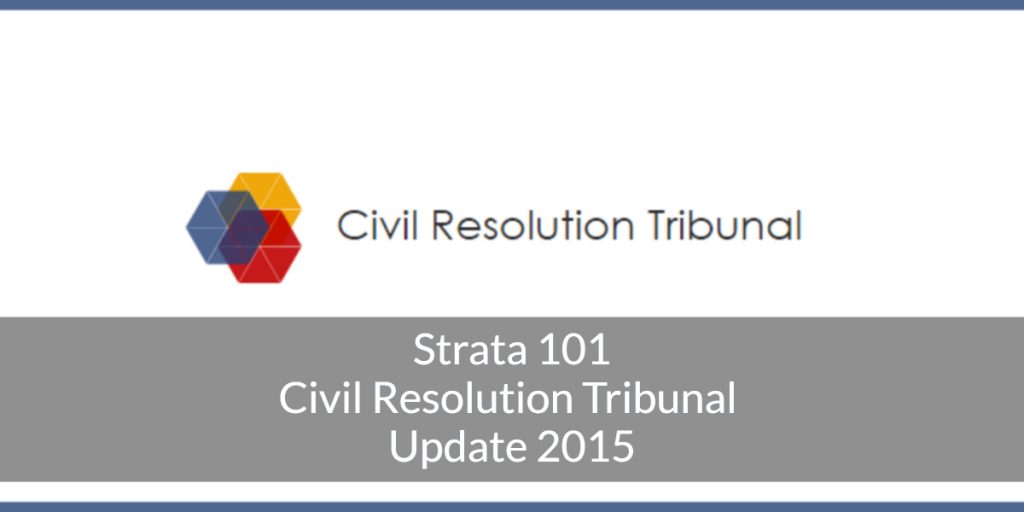 civil resolution tribunal strata property act british columbia